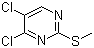 structure of CAS# 99469-85-9, 4,5-二氯-2-(甲硫基)嘧啶