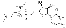 CAS 登录号：99492-83-8, 尿苷 5'-(二磷酸三氢酯) P'-[2-(三甲基铵基)乙基]酯内盐