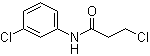 structure of CAS# 99585-98-5, 3-Chloro-N-(3-chlorophenyl)propanamide