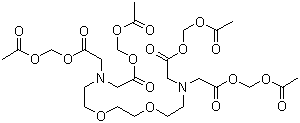 structure of CAS# 99590-86-0, 3,12-Bis[2-[(acetyloxy)methoxy]-2-oxoethyl]-6,9-dioxa-3,12-diazatetradecanedioic acid 1,14-bis[(acetyloxy)methyl] ester