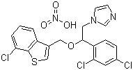 structure of CAS# 99592-32-2, Sertaconazole nitrate