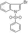 CAS # 99655-68-2, 3-Bromo-(1-phenylsulfonyl)indole, 1-Benzenesulfonyl-3-bromo-1H-indole, 3-Bromo-1-(phenylsulfonyl)-1H-indole