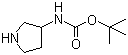 structure of CAS# 99724-19-3, 3-N-Boc-aminopyrrolidine