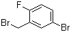 structure of CAS# 99725-12-9, 2-Fluoro-5-bromobenzyl bromide