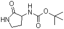 structure of CAS# 99780-97-9, 3-Boc-Aminopyrrolidin-2-one