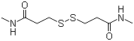 N,N'-Dimethyl-3,3'-dithiodipropionamide molecular structure (CAS 999-72-4)
