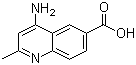 structure of CAS# 99984-73-3, 4-Amino-2-methylquinoline-6-carboxylic acid